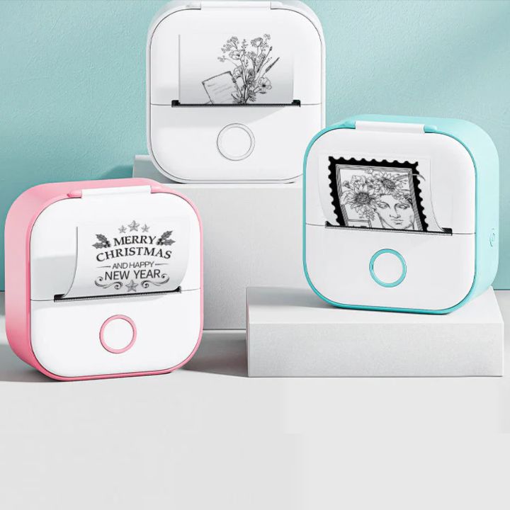 Tragbarer Mini-Drucker – Gratis Rolle inklusive