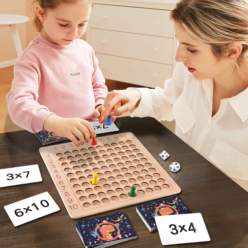 Mathe-Hilfe™ - Montessori Brettspiel aus Holz