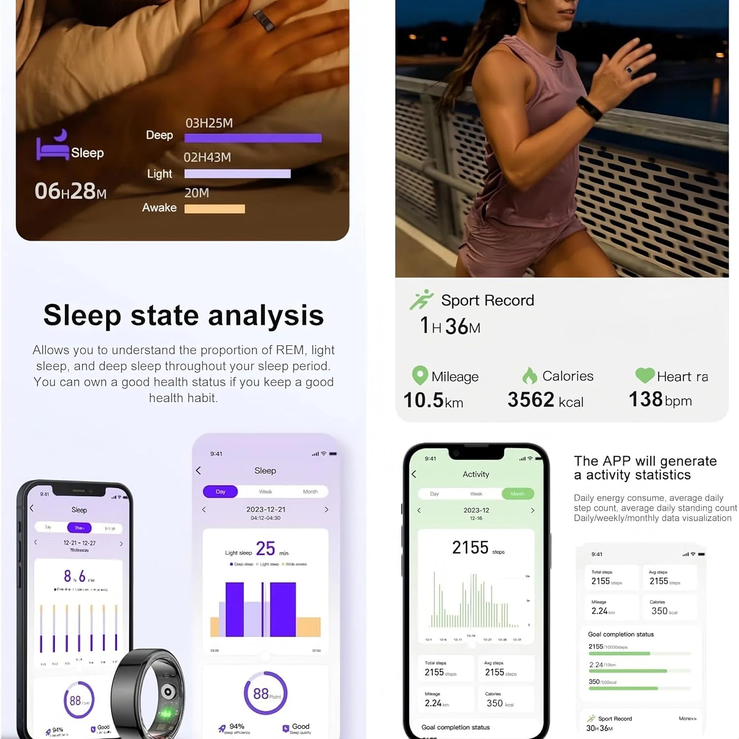 RingFit™ - Intelligenter Fitness-Tracker-Ring