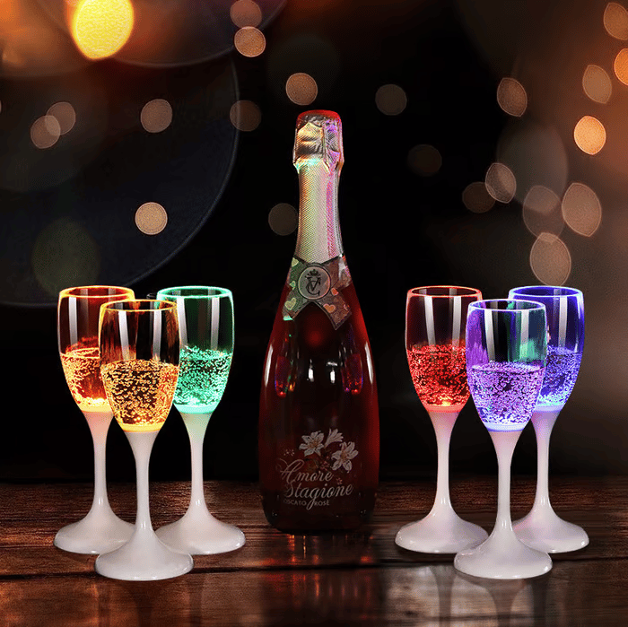 GlowSip | LED Party-Leuchtende Wein- & Champagnergläser