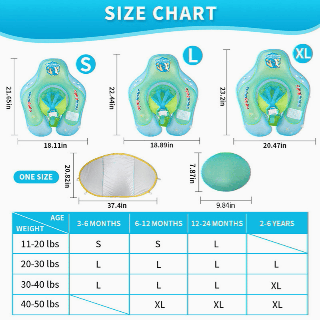 AquaTots™ - Baby Schwimmbecken Auftriebshilfe