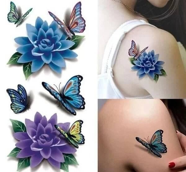 Modische 3D-Tattoo-Sticker(50 Stück) – Ideal für Musikfestivals & modische Statements