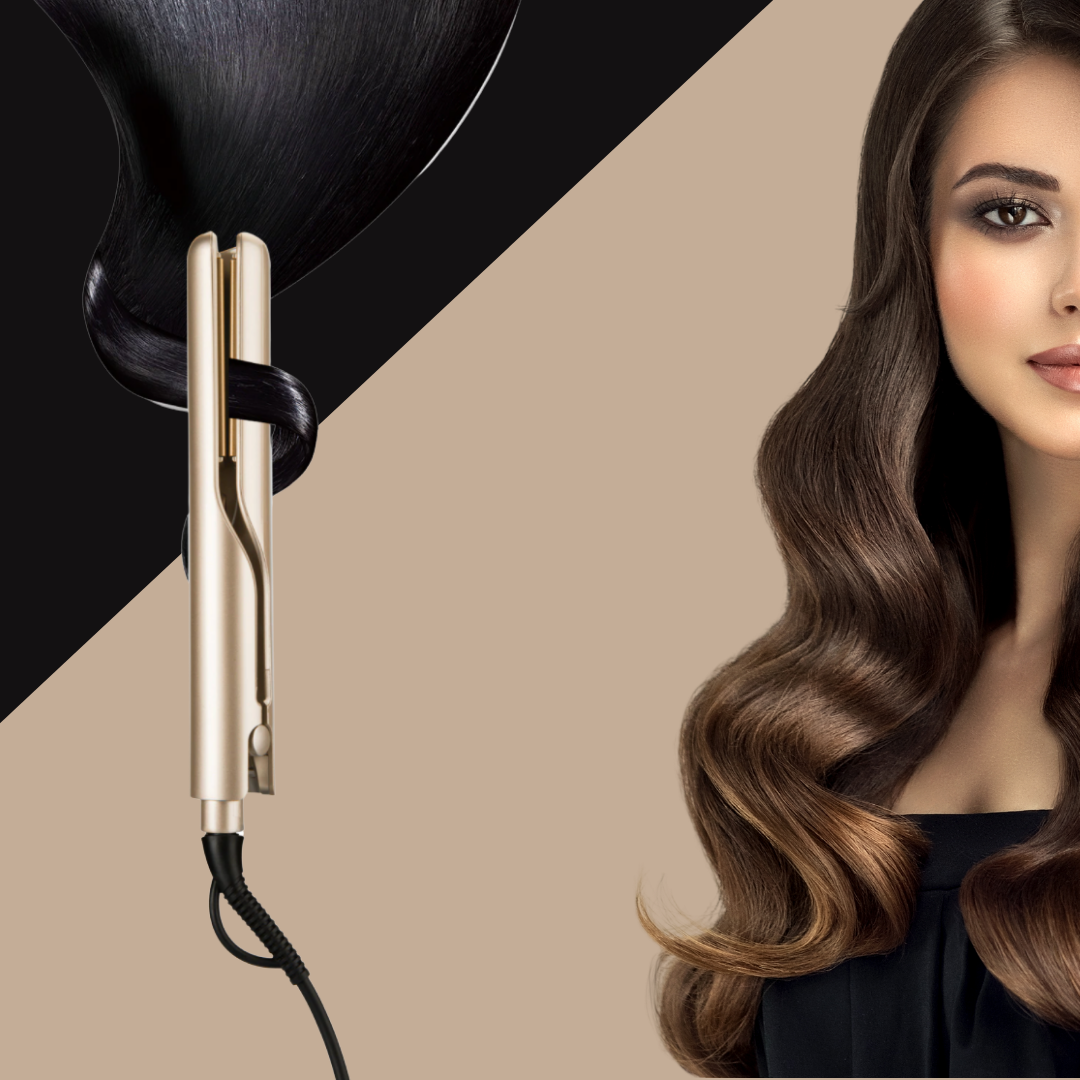 2-in-1 Hair Styler | Curling & Straightening | Ceramic Coating | FlexiCurl
