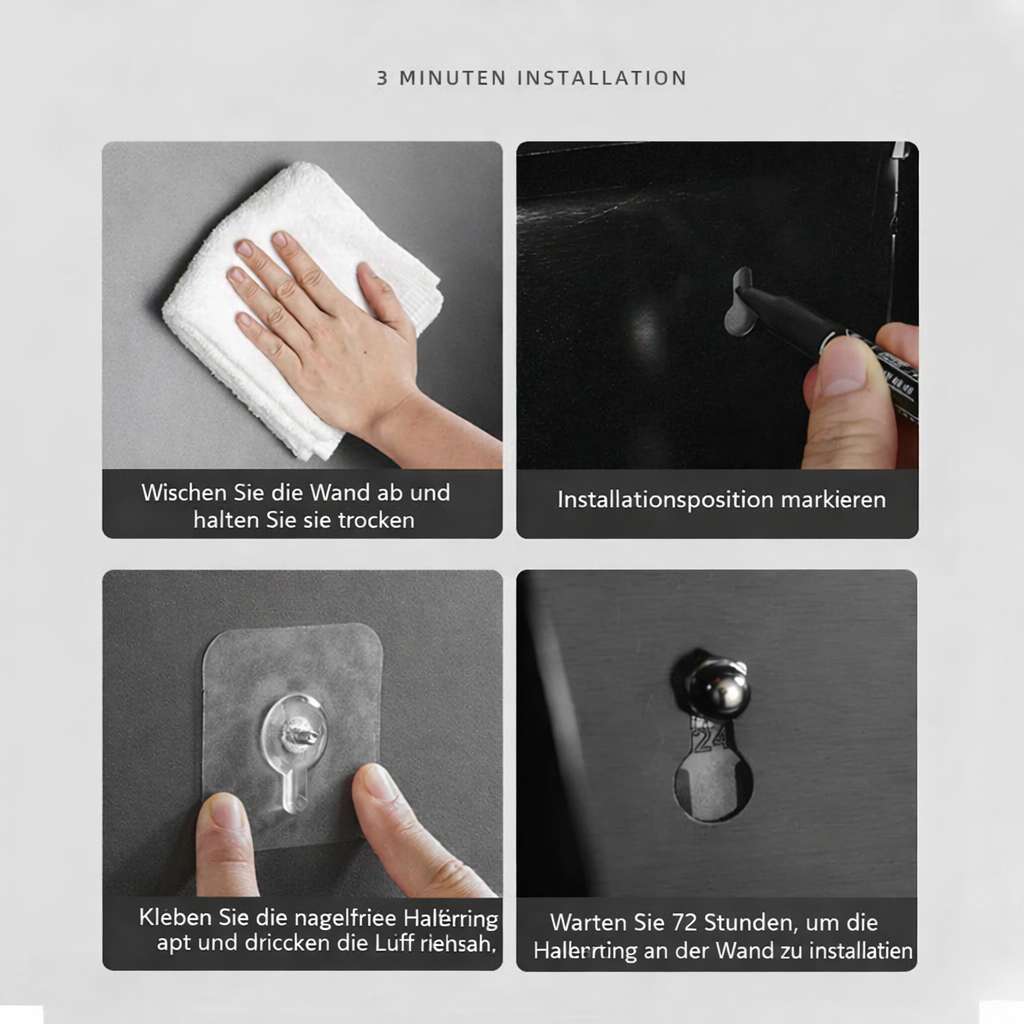 2-in-1 Toilettenpapierhalter mit Ablage & Box | Bohrfrei | Rolluxe