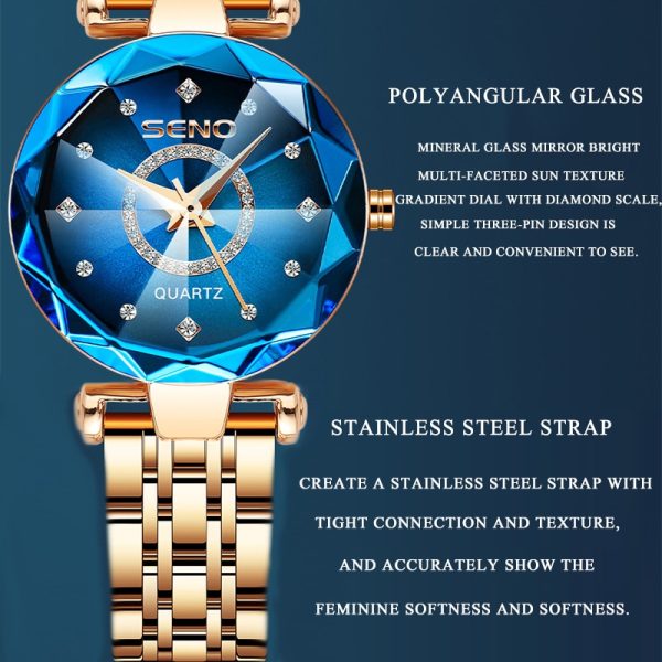 ModernWatch | Damen Edelstahl Uhr | Wasserdicht & Stilvoll | 50 % Rabatt