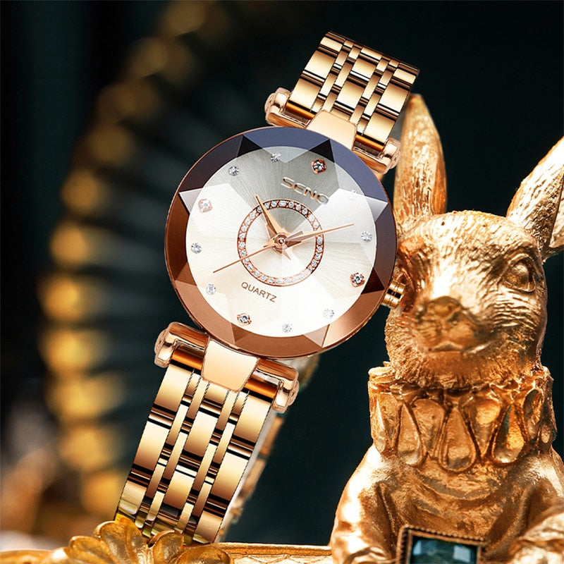 ModernWatch | Damen Edelstahl Uhr | Wasserdicht & Stilvoll | 50 % Rabatt