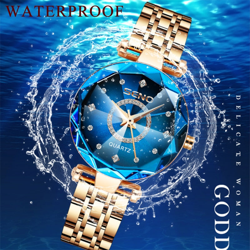 ModernWatch | Damen Edelstahl Uhr | Wasserdicht & Stilvoll | 50 % Rabatt
