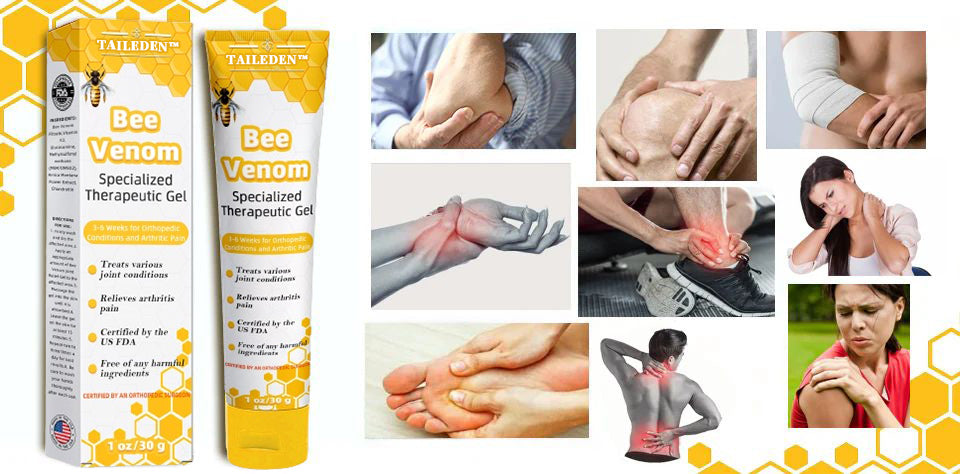 1+1 Gratis | TAILEDEN™ Bienengift Gelenktherapie Schmerzgel – Befreie dich von Schmerzen und erlange aktive Freude zurück