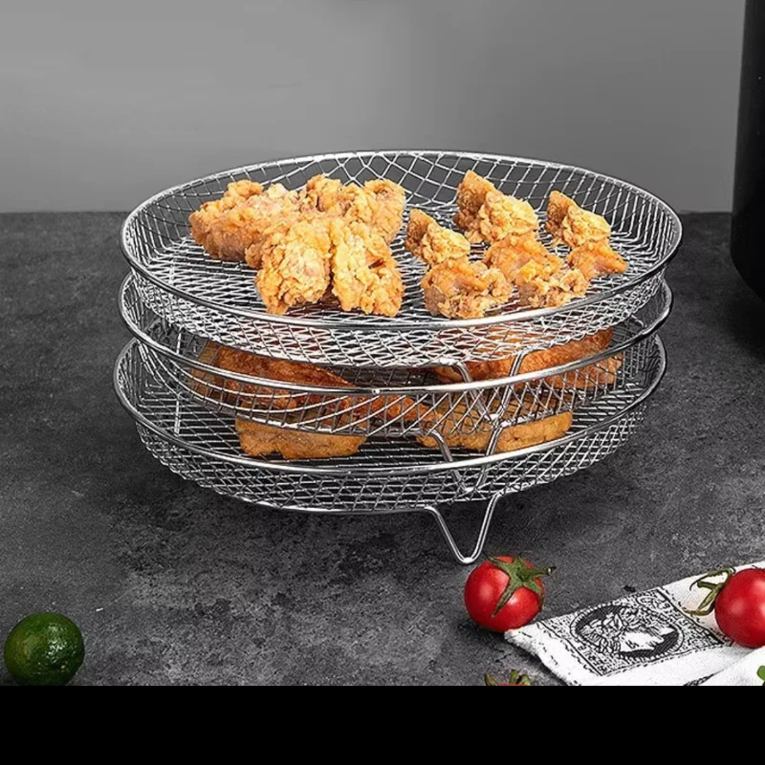 Stapelbare Körbe für Heißluftfritteusen – Mehr Platz, Perfekte Garergebnisse