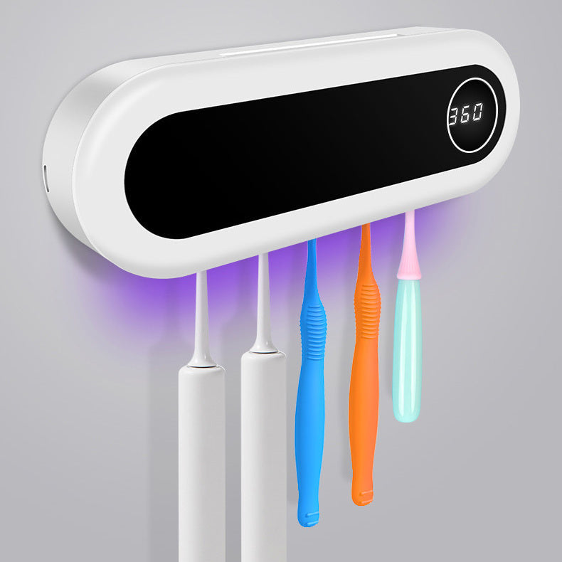 Zahnbürstenhalter mit UV-Licht-Sterilisation für hygienische Badezimmer