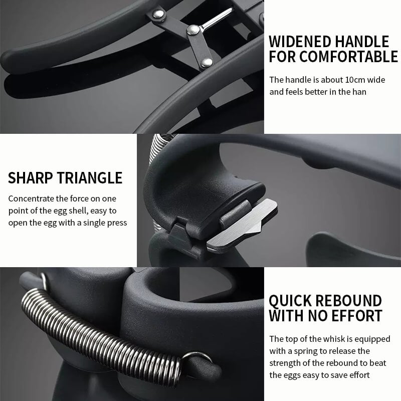 EggTastic - Multifunktionaler 2-in-1-Eieröffner – Super tolles Eierschläger-Werkzeug [Letzter Tag Rabatt]