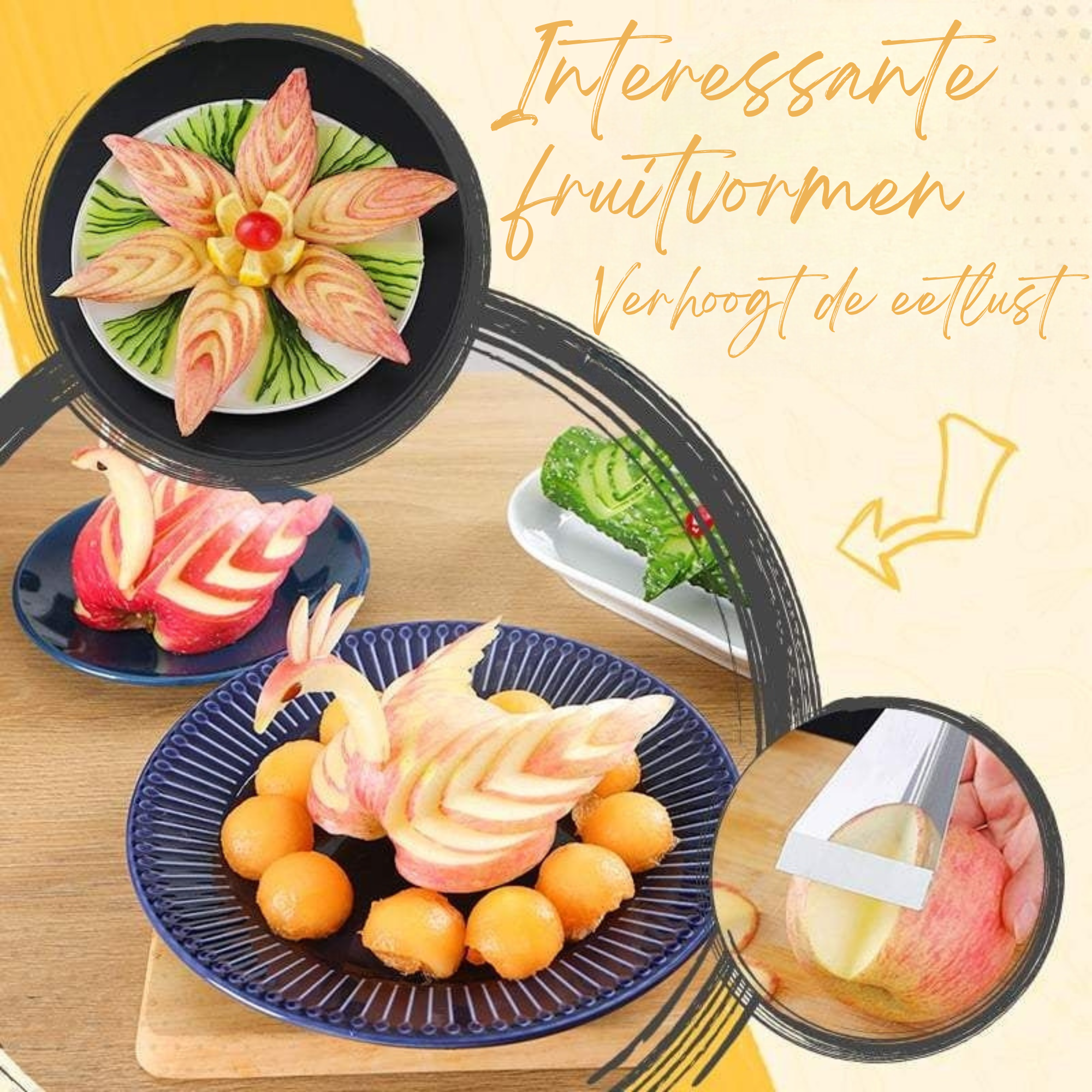 1+1 GRATIS | TriSlicer - Dreieckiger Obstschneider