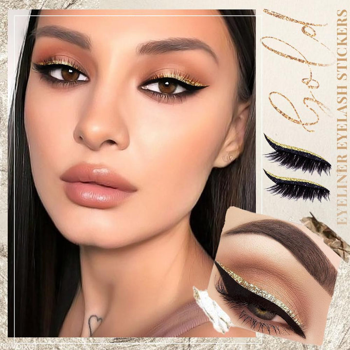 Wiederverwendbare Glitter Eyeliner Wimpernaufkleber | 1+1 GRATIS