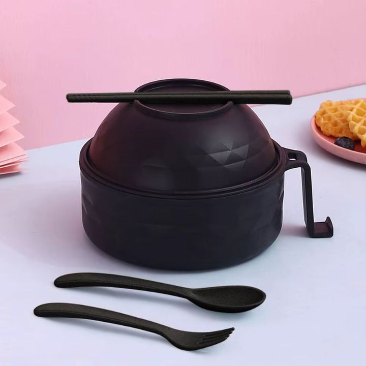Mikrowellen-Ramen-Schüssel mit Sieb für einfaches Kochen