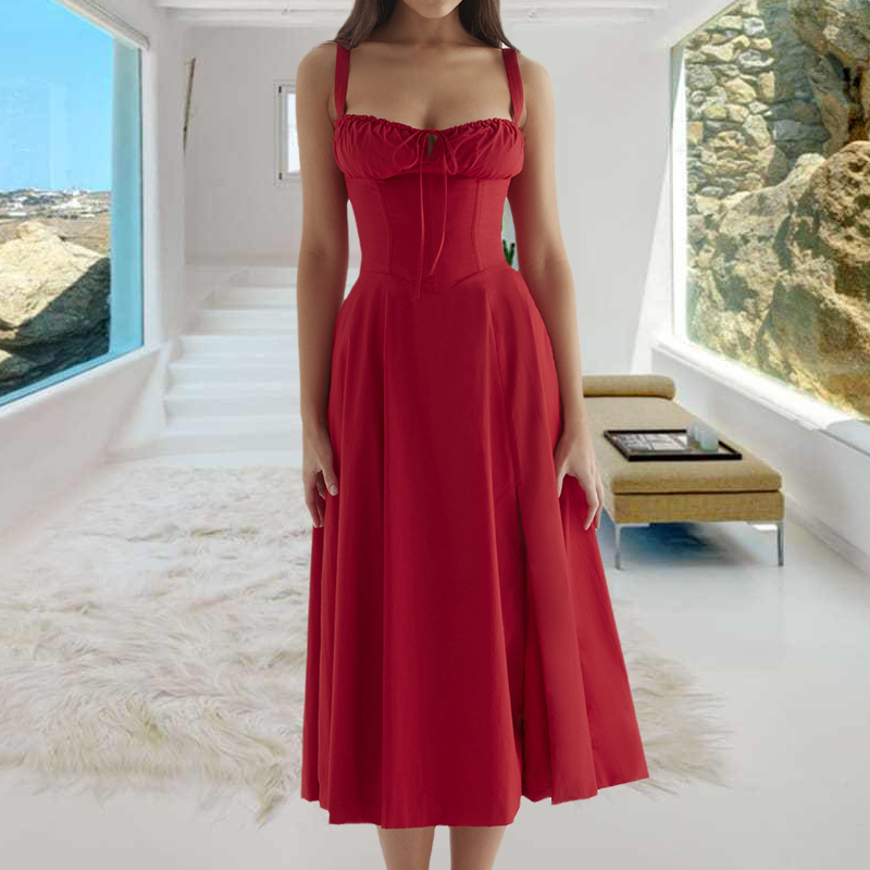 Carmen™ - Mode Print Bustier-Sommerkleid