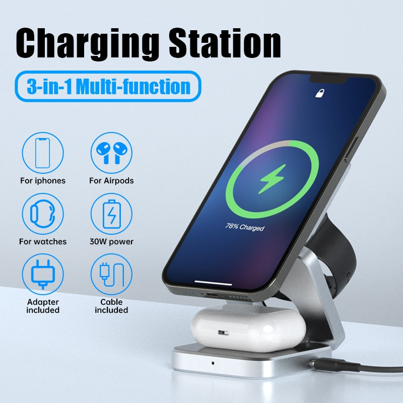 BatteryLife™ 3 in 1 faltbares kabelloses Ladegerät