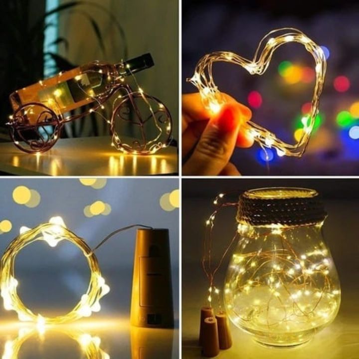 5 Stück LED-Flaschenlichter – Magische DIY-Korkbeleuchtung
