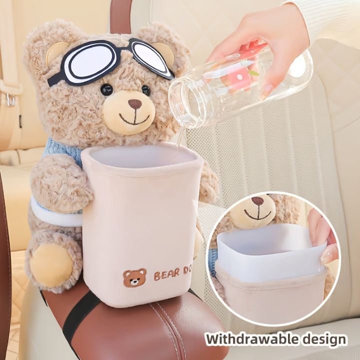 Plüsch-Taschentuchspender für Auto – Weicher Auto-Organizer