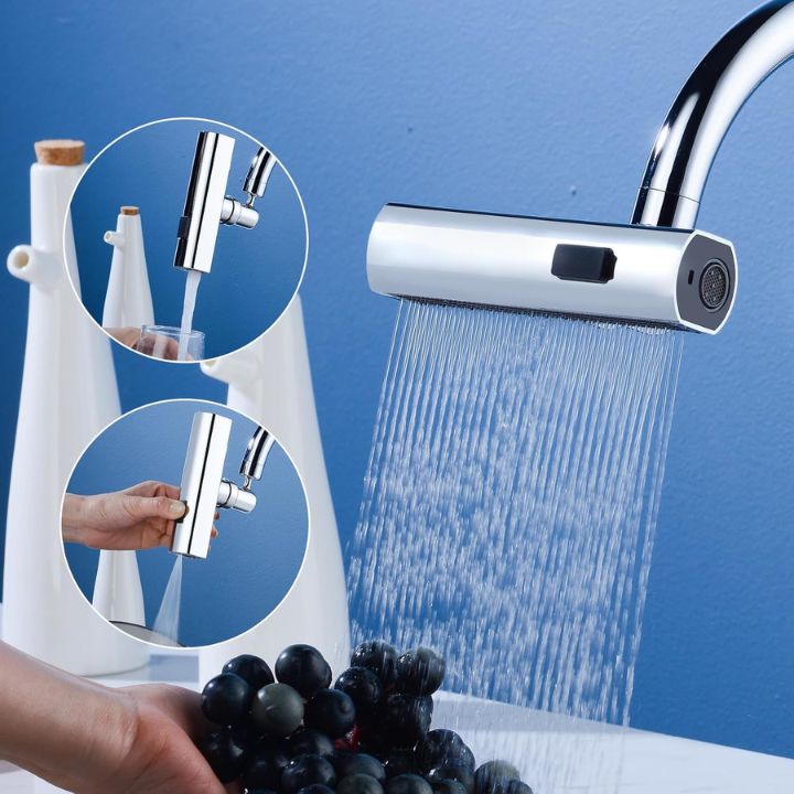 Flexibler Wasserfall-Küchenhahn mit Mehrfach-Sprühmodi