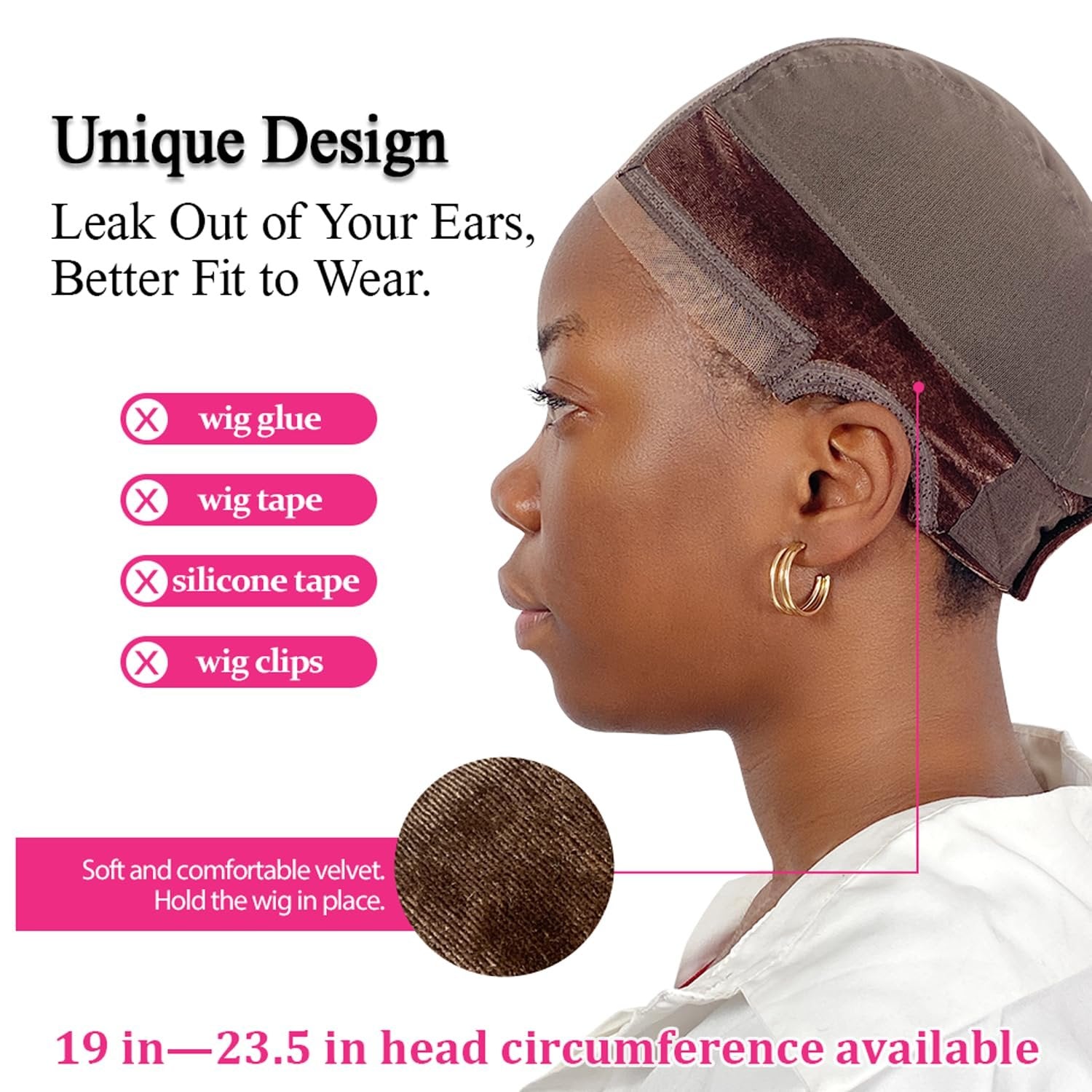 1+1 GRATIS | Invisible Grip Cap™ Hält Perücken den ganzen Tag sicher an ihrem Platz und verhindert so ein Verrutschen und Unbehagen