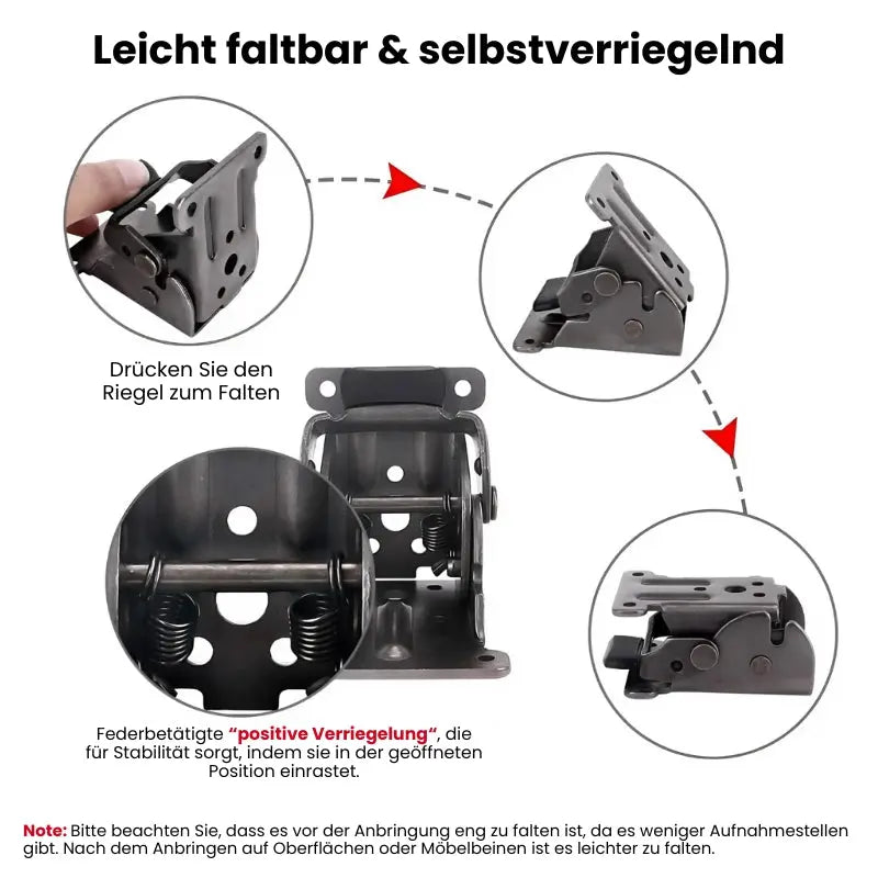 1+1 GRATIS | SpaceMaster™ Selbstsicherndes Klappscharnier — Verwandeln Sie Unordnung in Ruhe und gewinnen Sie sofort Platz zurück