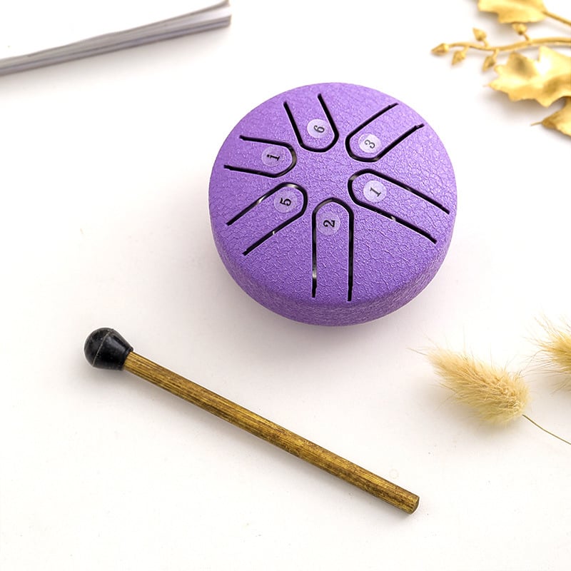 Mini-Trommel aus Kohlenstoffstahl - Ideal für die Musiktherapie