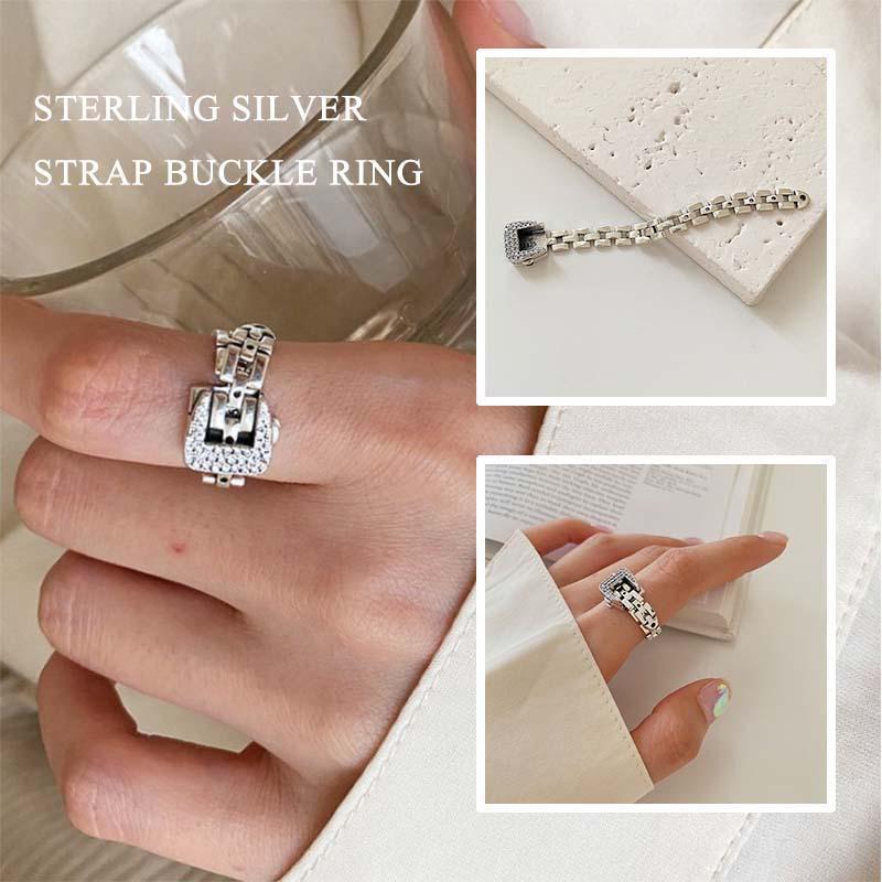 SterlingSilver Ring™ - Verstellbarer Schnallenring
