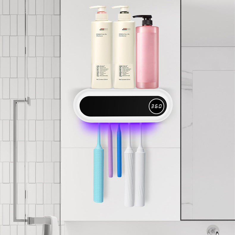 Zahnbürstenhalter mit UV-Licht-Sterilisation für hygienische Badezimmer