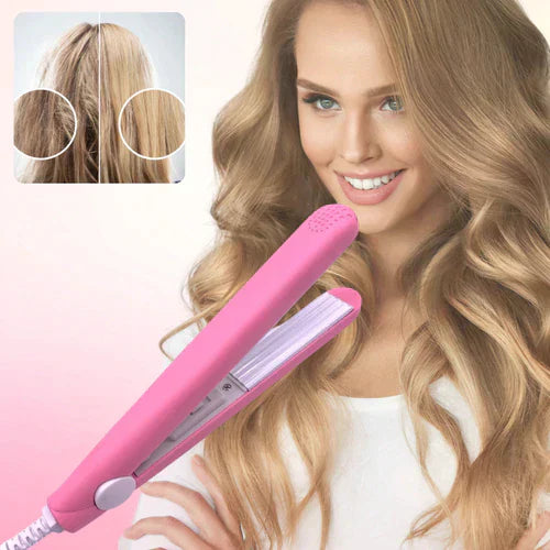 2 in 1 Keramik Mini Lockenstab und Glätteisen