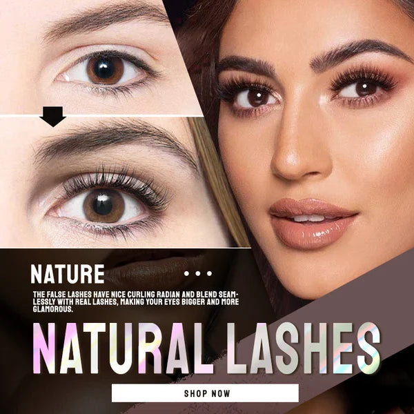 1+1 Gratis | Natural Lashes™ - Wasserfest haftende Wimpern