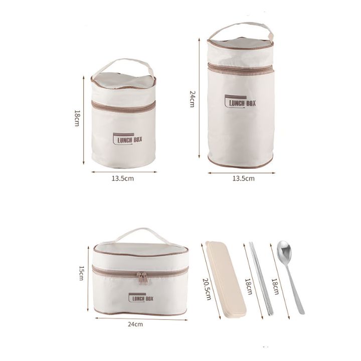 Tragbares, isoliertes Lunch-Behälter-Set mit Thermotasche