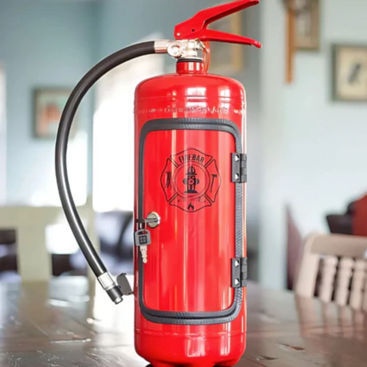 Handgefertigte Feuerlöscher Minibar – Einzigartige Geschenkidee
