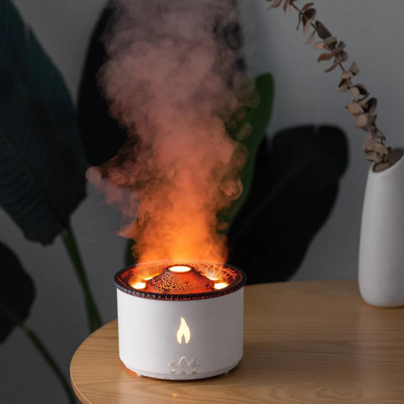 Vulkan-Ultraschall-Luftbefeuchter – Aromatherapie & LED-Licht