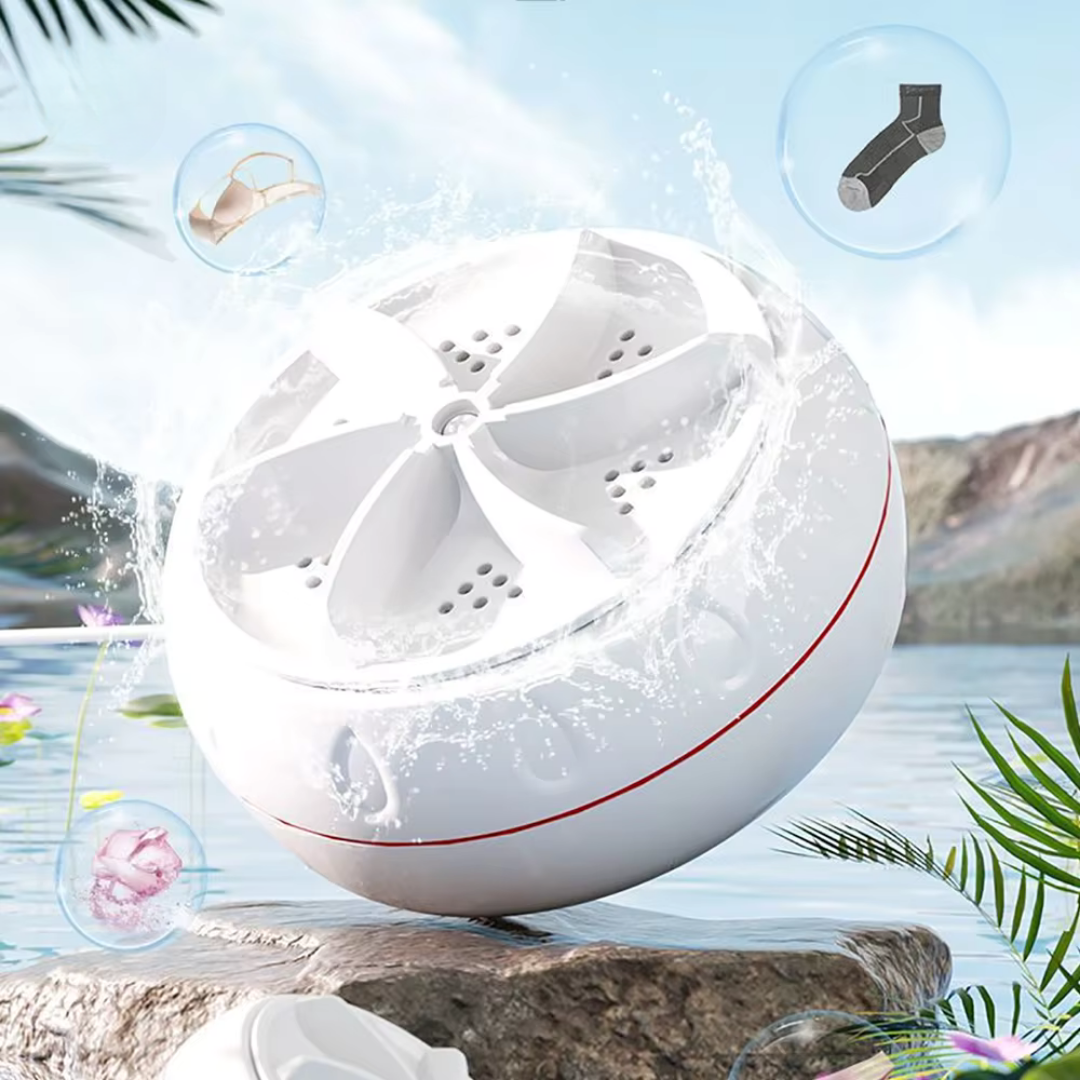 TurboWave - Tragbare Mini-Waschmaschine für schnelle und effiziente Wäsche