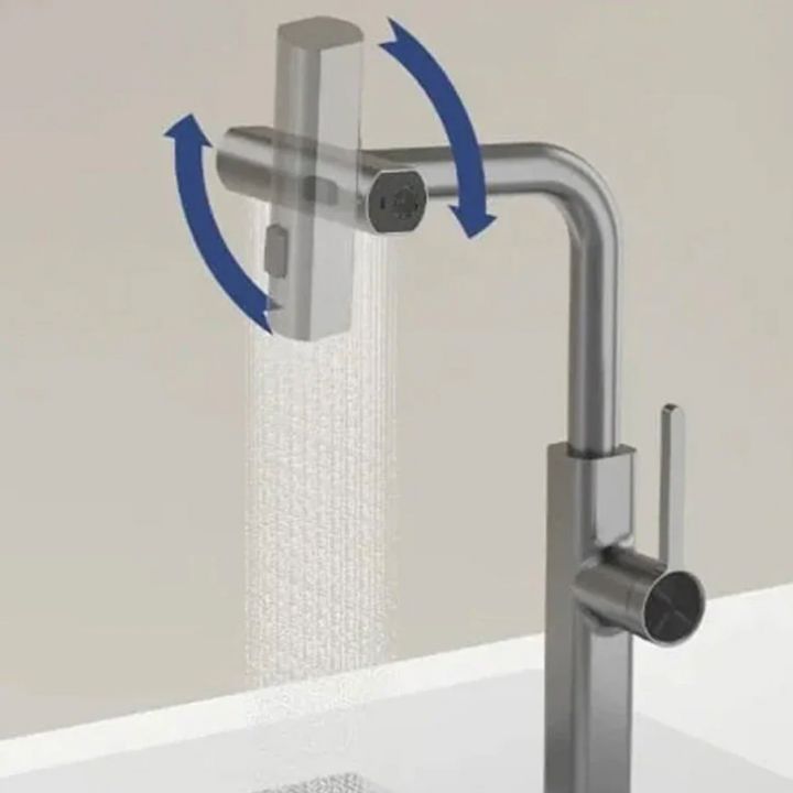 Flexibler Wasserfall-Küchenhahn mit Mehrfach-Sprühmodi