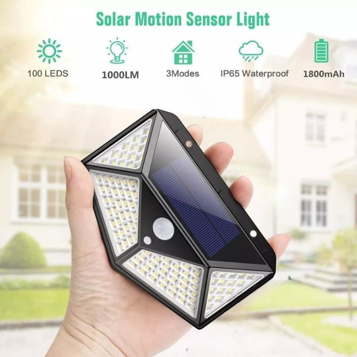 Wasserdichte Bewegungssensor LED-Solar-Wandlampe (100 LED)