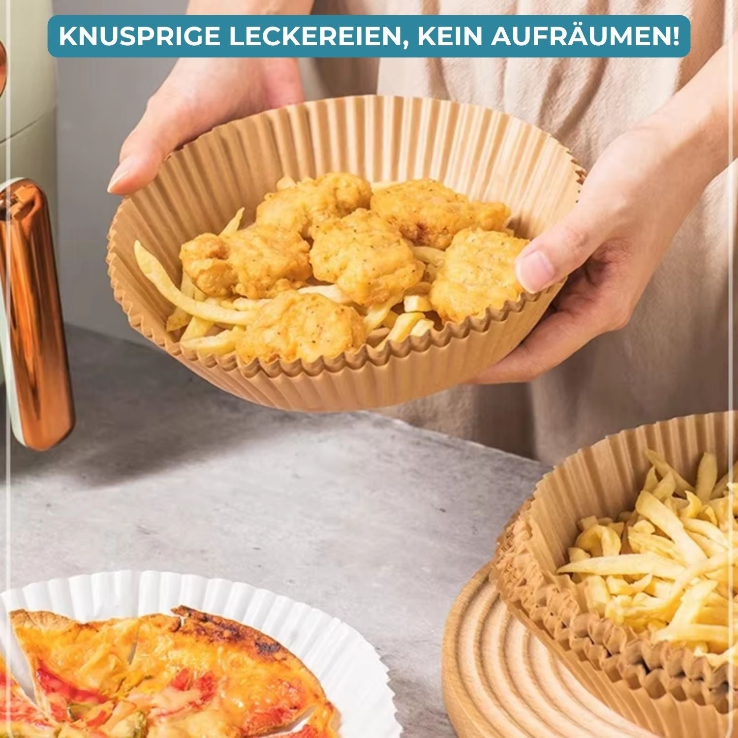 25+25 GRATIS | CleanFry™ - AirFryer-Bleche