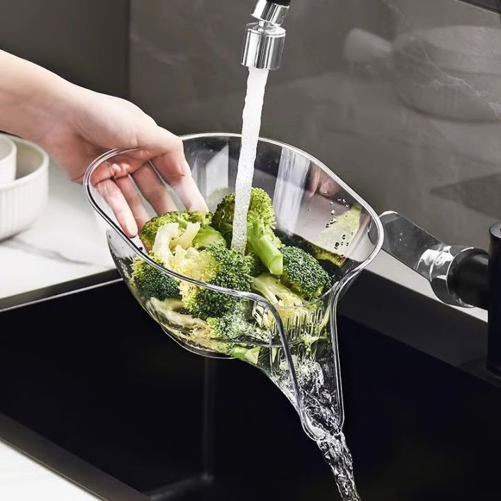Multifunktionaler Abtropfkorb – Für Waschen, Sieben & Servieren