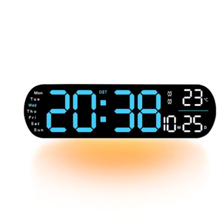 Digitale Wanduhr Großes LED-Display mit Fernbedienung