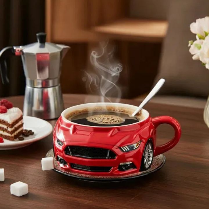 Sportwagen-Kaffeetasse – Kreative & hochwertige Keramiktasse