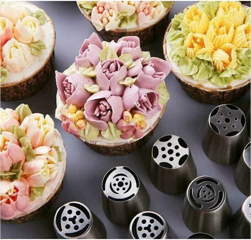 SilverCraft™ Piping Meister Set — Erstellen Sie atemberaubende Kuchen, die alle Blicke auf sich ziehen