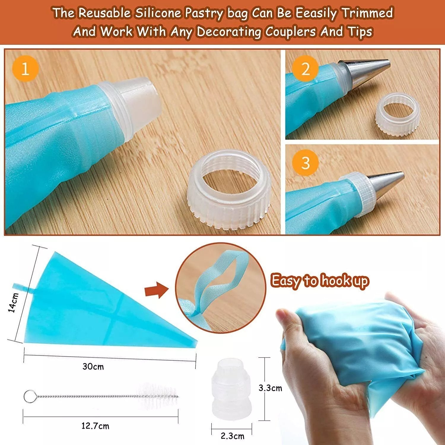 SilverCraft™ Piping Meister Set — Erstellen Sie atemberaubende Kuchen, die alle Blicke auf sich ziehen