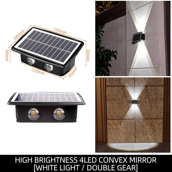 SunGlow™ - Solarbetriebene Wandleuchte