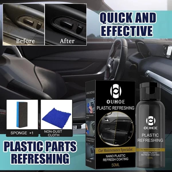 1+1 Gratis | AutoShine™ Erfrischungs-Beschichtungsset für Autos aus Kunststoff