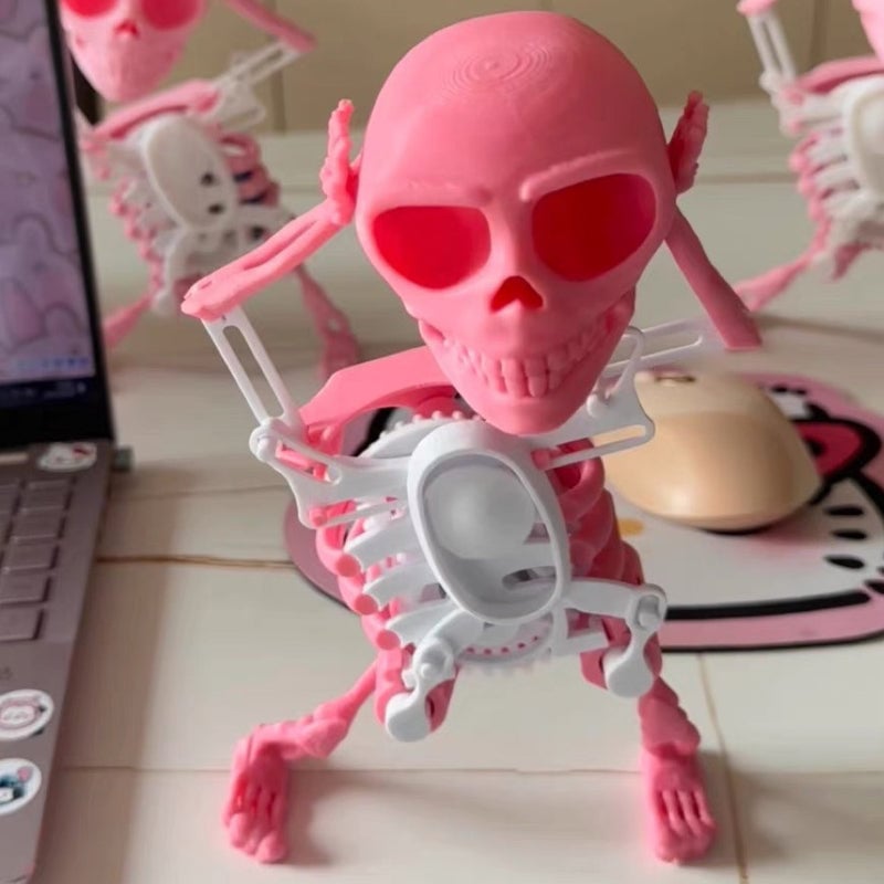 Tanzendes & schwingendes 3D-Schädel-Spielzeug – Ideal für Büros, Regale & Arbeitsplätze