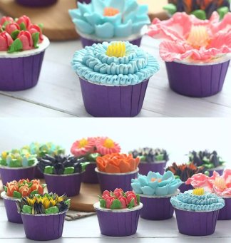 Blumen-Spritzdüsen-Set – Mühelose Tortendekoration