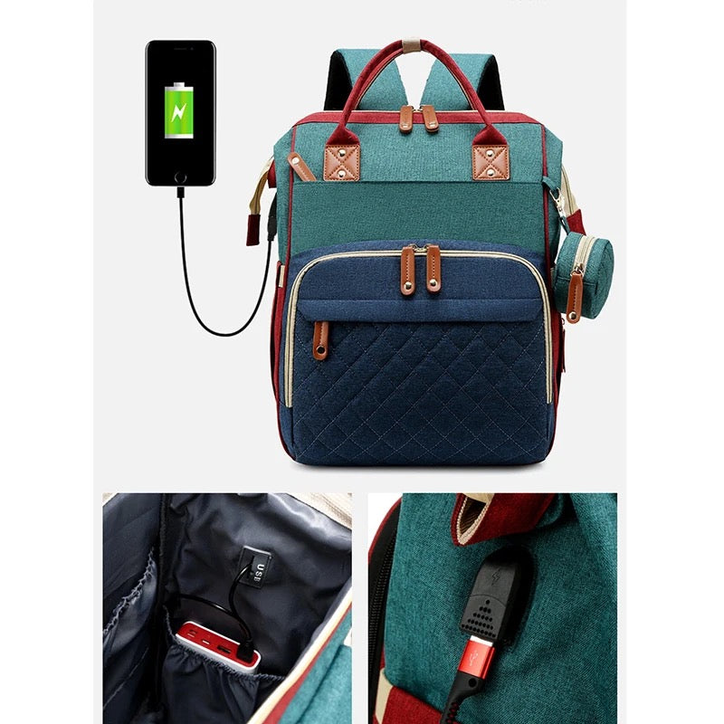 BedBag™ - Der 2-in-1 Wickelrucksack für stressfreie Eltern!