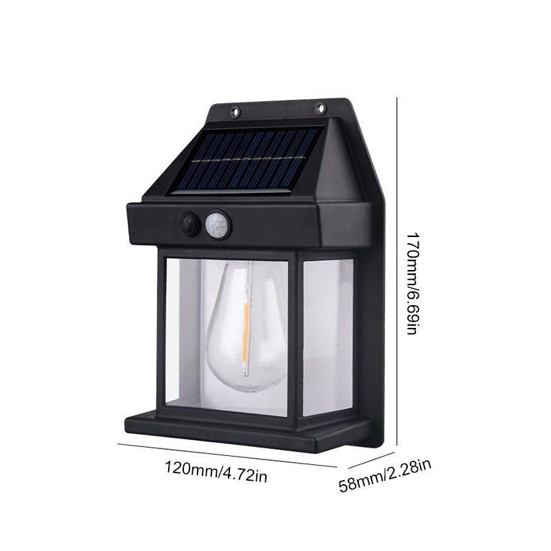 Solar-Wandleuchte Mit Bewegungsmelder – IP65 Wasserdicht, Ideal Für Garten, Terrasse & Eingangsbereich