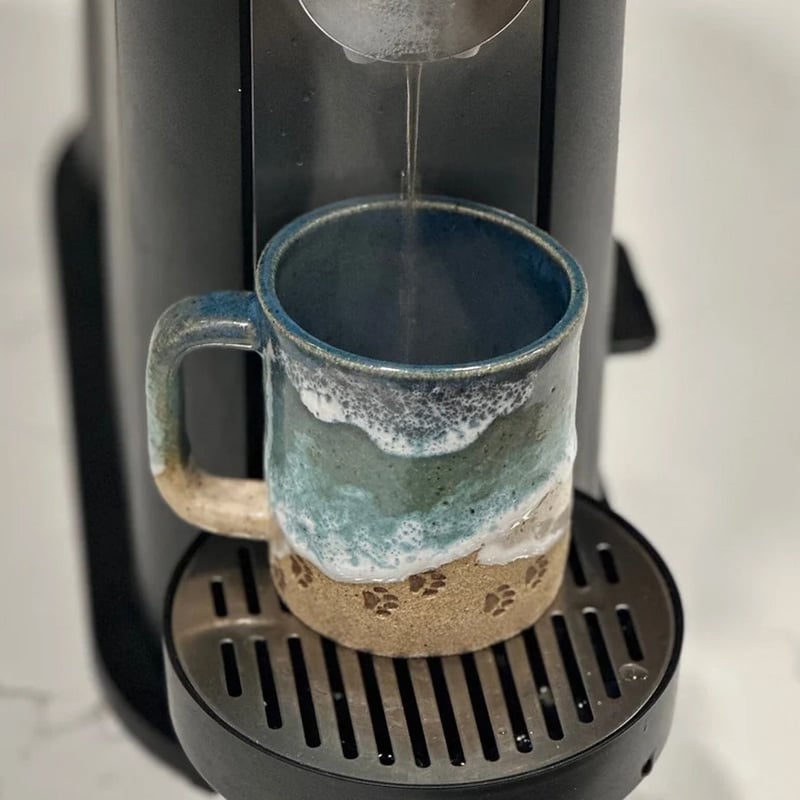 50% RABATT | OceanBrew - Cupshore 3D-gedruckter Keramik-Kaffeebecher mit Küstenlinie [Letzter Tag Rabatt]