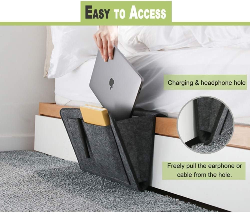 1+1 GRATIS | Hängende Bett-Organizer – Platzsparende Aufbewahrung mit großen Taschen